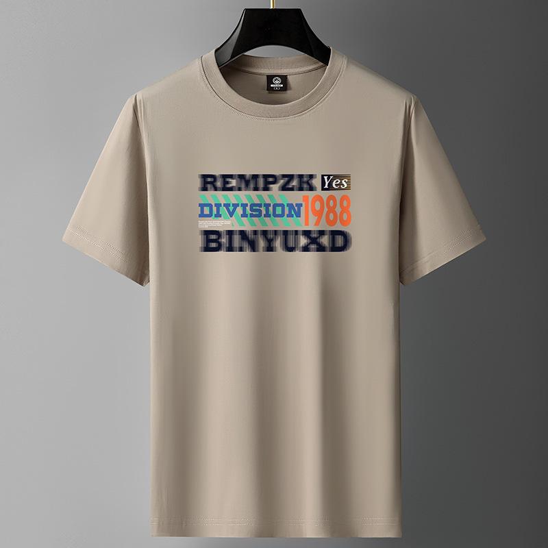 

1988 M-6XL Мужская футболка с короткими рукавами из чистого хлопка с круглым вырезом для мальчиков Повседневная футболка M хаки