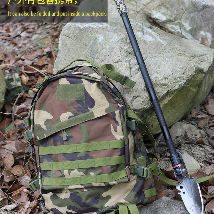 Manganese Steel Portable Folding Military Shovel - Multifunctional Tool for Outdoor and Vehicle Use
