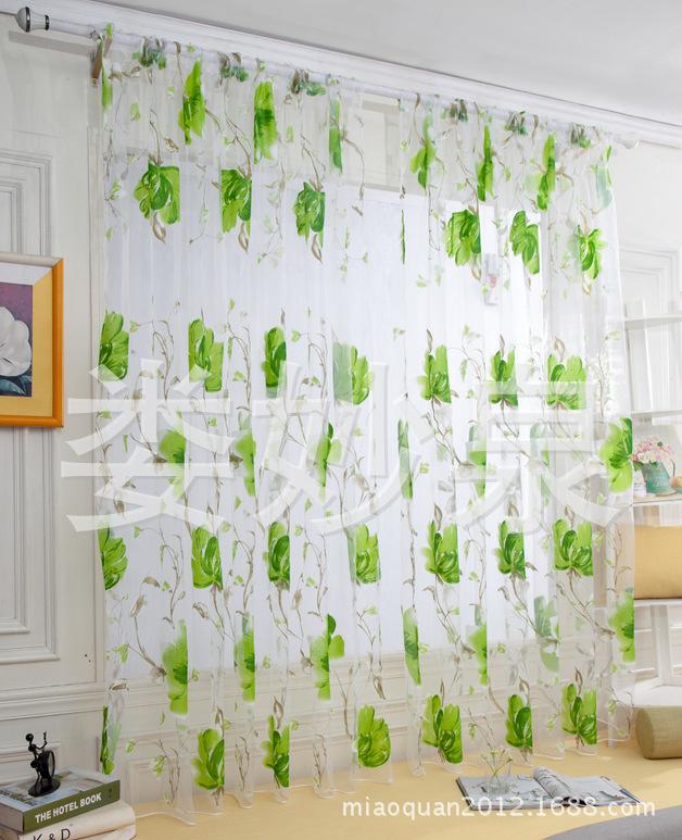 

1 шт. Шторы на окна, солнцезащитный экран, дверь в спальню, солнцезащитный козырек, цветочные тюль, шторы для дома, шторы, украшения для гостиной 1*2M