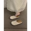 Woven bag head slippers women's summer wear beach soft bottom lazy high value flat bottom cool slippers