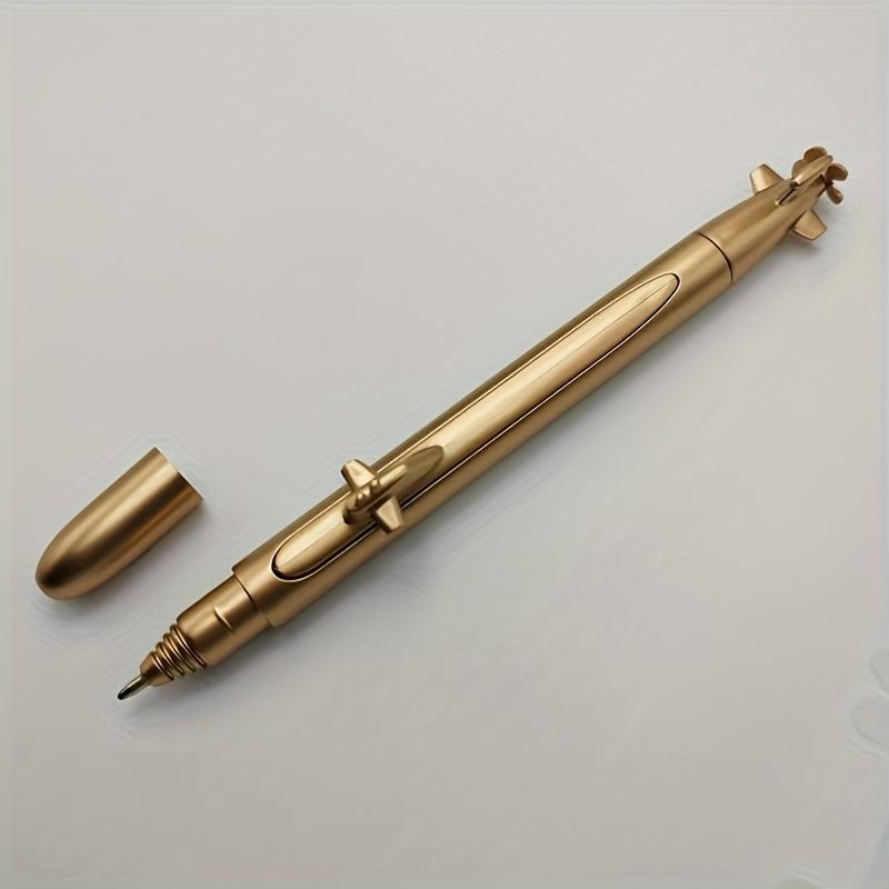 1Pc Golden Silvery Simulated Nuclear Submarine Model Pens, Simulated Submarine-shaped Ballpoint Pens Gifts