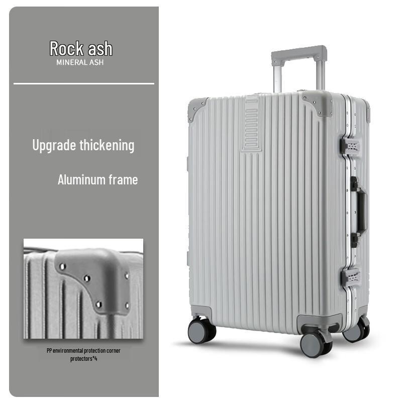 JOURHEY SHI YLQ Spinner Luggage with Aluminum Frame 24 inch