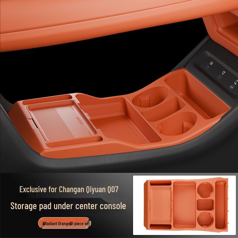 Multi-Functional Silicone Console Storage Box for Changan Qiyuan Q07 Interior