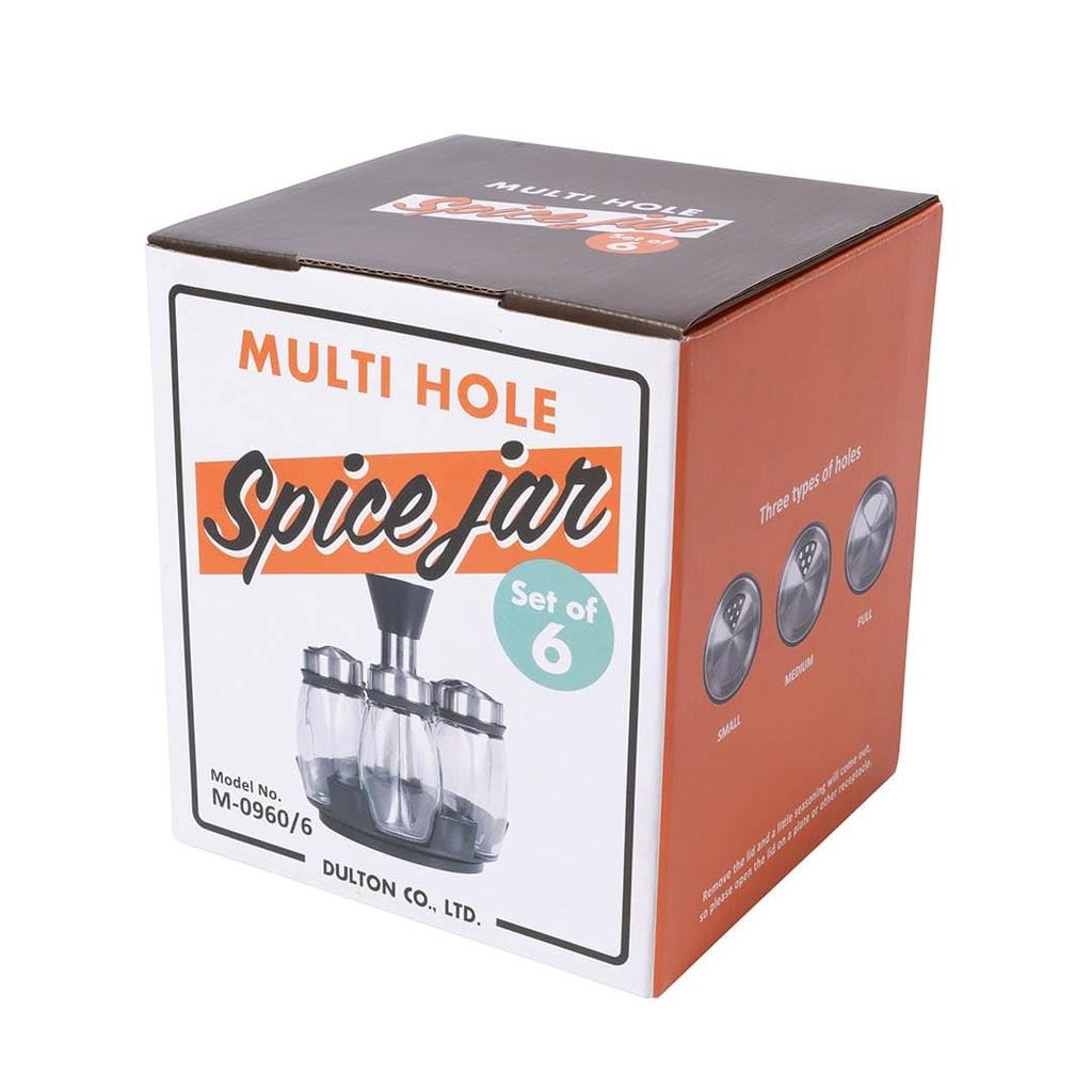 DULTON Gewürzglas-Set 6-teilig Mehrloch (M-0960/6)