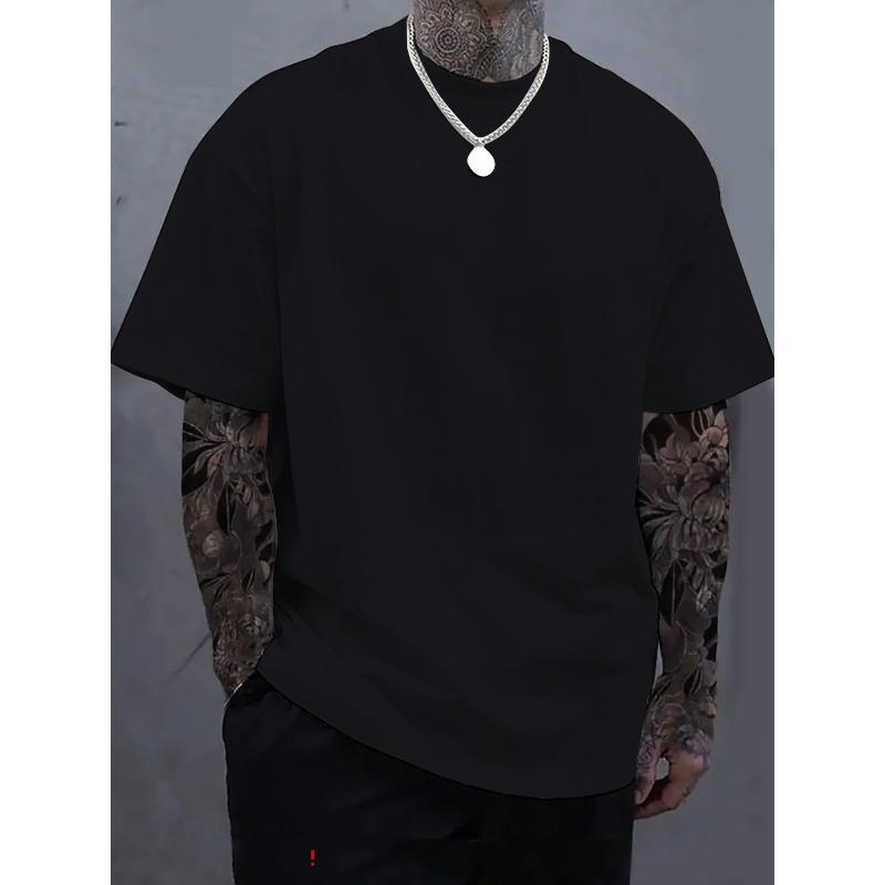 European Sizes [Crown of Thorns T-Shirt] Men's Back Christ, Crown of Thorns Printed T-Shirt - Fashion Unique Letter Pattern Printed Design