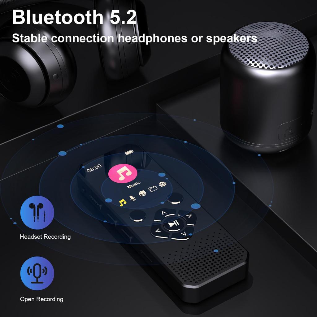 High-Definition Noise-Reducing Voice Recorder with Long Standby for Students and Business Meetings