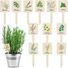 12PCS Acrylic Plant Labels Reusable Garden Flower Labels Creative Plant Stake Tags Succulent Plants