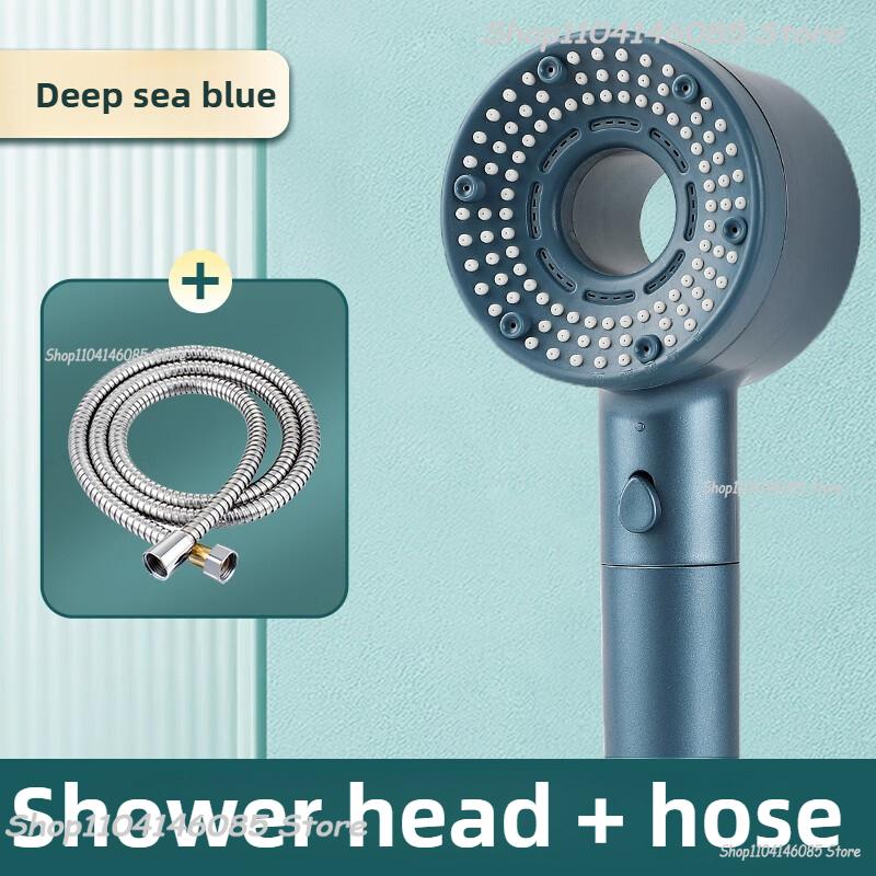 5 Lägen Duschhuvud Högtryck Duschhuvud Bärbart Filter Regndusch Blandare Kran Badrum Bad Hem Badrumstillbehör