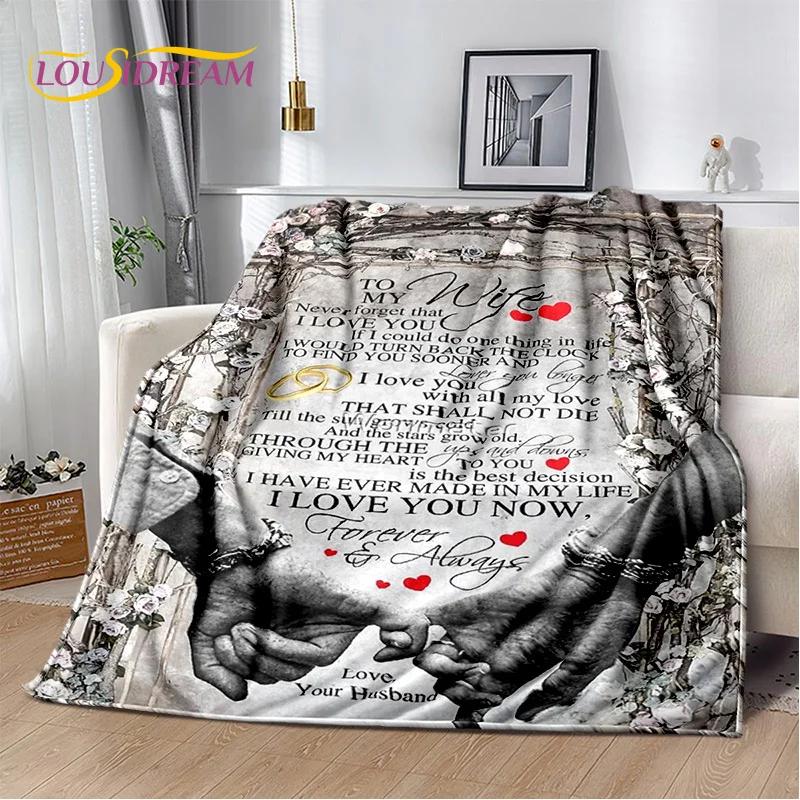 Presente Agradecimento Para Minha Mãe Pai Esposa Marido Carta Presente Cobertor, Cobertor Macio para Casa Quarto Cama Piquenique Escritório Capa de Sofá