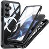 Para Funda de Teléfono Samsung S25FE, Transparente Ultra-fina Magnética Inalámbrica, Resistente a Caídas, Arañazos, Polvo y Golpes