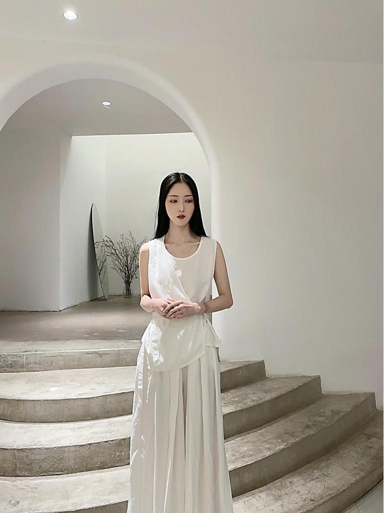 Xun'an Comfortable Loose Yoga Rayon Wide-Leg Pants – 2 Colors