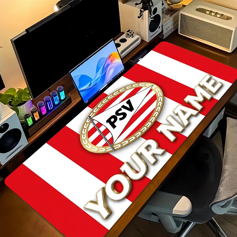Custom Name PSV Eindhoven Mouse Pad Large Gaming Table Cushion Non-slip Laptop Tablet Big Mousepad XXL Mat Mini PC Playmat With Lock edge_XIA