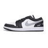 Air Jordan 1 Slip Resistant Abrasion Resistant Low Top Vintage Basketball Shoes Men's Black Gray 553558-132(Team-)