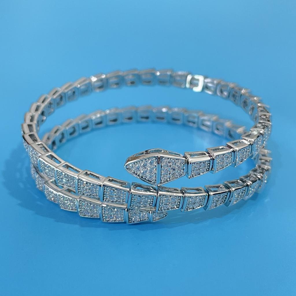 Full Circle Three-layer Elastic Snake High-end Fashion and High-end Jewelry Snake Bracelet
