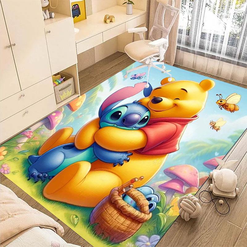 

Winnie The Pooh and Eeyore Pattern Rug - Non-slip Kitchen Mat, Outdoor Rug, Home and Bedroom Decor, Yoga Mat, Birthday Gift. 60x90cm
