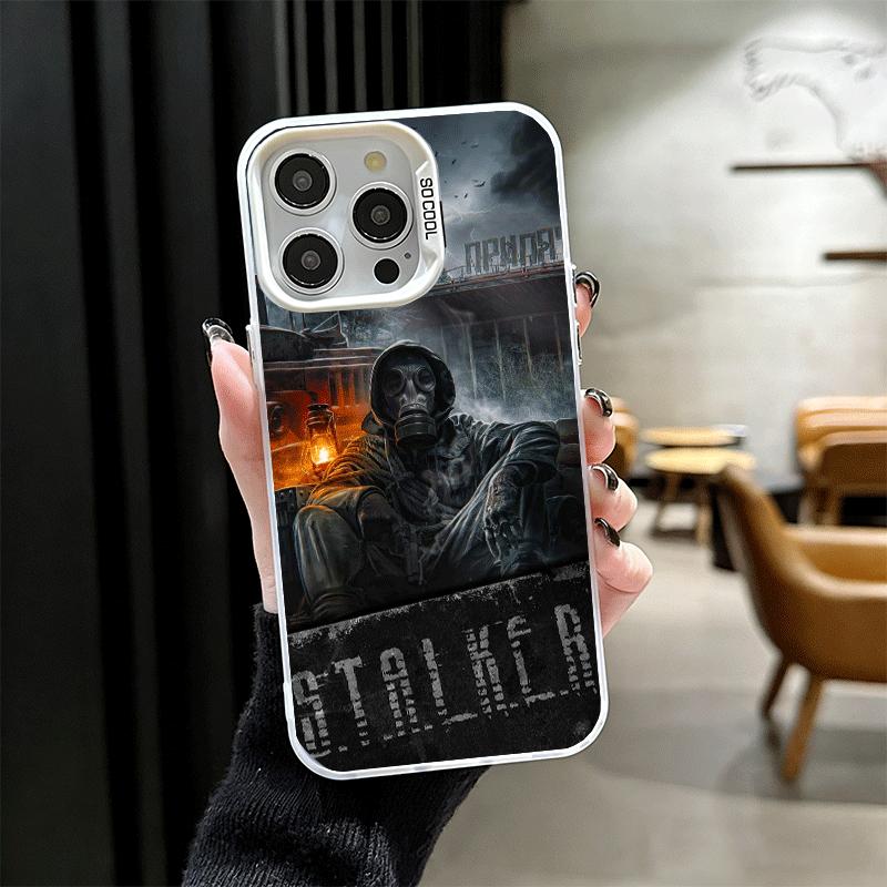 S-Stalker Game Cool Soft Phone Case for iPhone 15 16 17 Pro Max 17Air 16E 14 Plus 13 12 Mini Shockproof Cover Back Shell