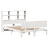 VidaXL Lit bibliothèque sans matelas blanc 160x200 cm bois pin massif 3322671