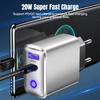 20W USB Cellphones Charger PD Quick Charge QC3.0 For iPhone 15 Pro Max Huawei Samsung Xiaomi Mobile Phone Fast Charging Charger