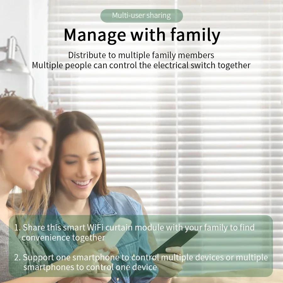 Tuya WiFi Smart Vorhangschalter RF433Mhz Rollladen Jalousie Motor Smart Life APP Sprachsteuerung Funktioniert mit Alexa Google Home