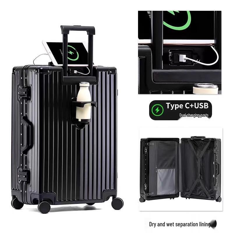 Li Shen USB Travel Luggage with Password Lock