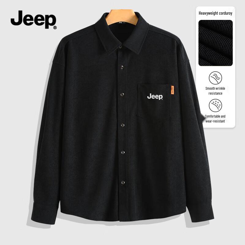 JEEP Men's Long-Sleeve Corduroy Shirt