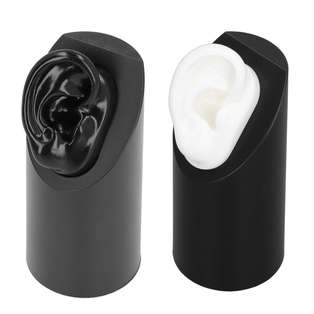 Soft Silicone Flexible Model Body Part Displays Human Right Ear Model Simulation for Ear Jewelry Dis