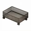 Underbed Storage Bin Slim Open-Top Rolling Under-Bed Basket Heavy Duty
