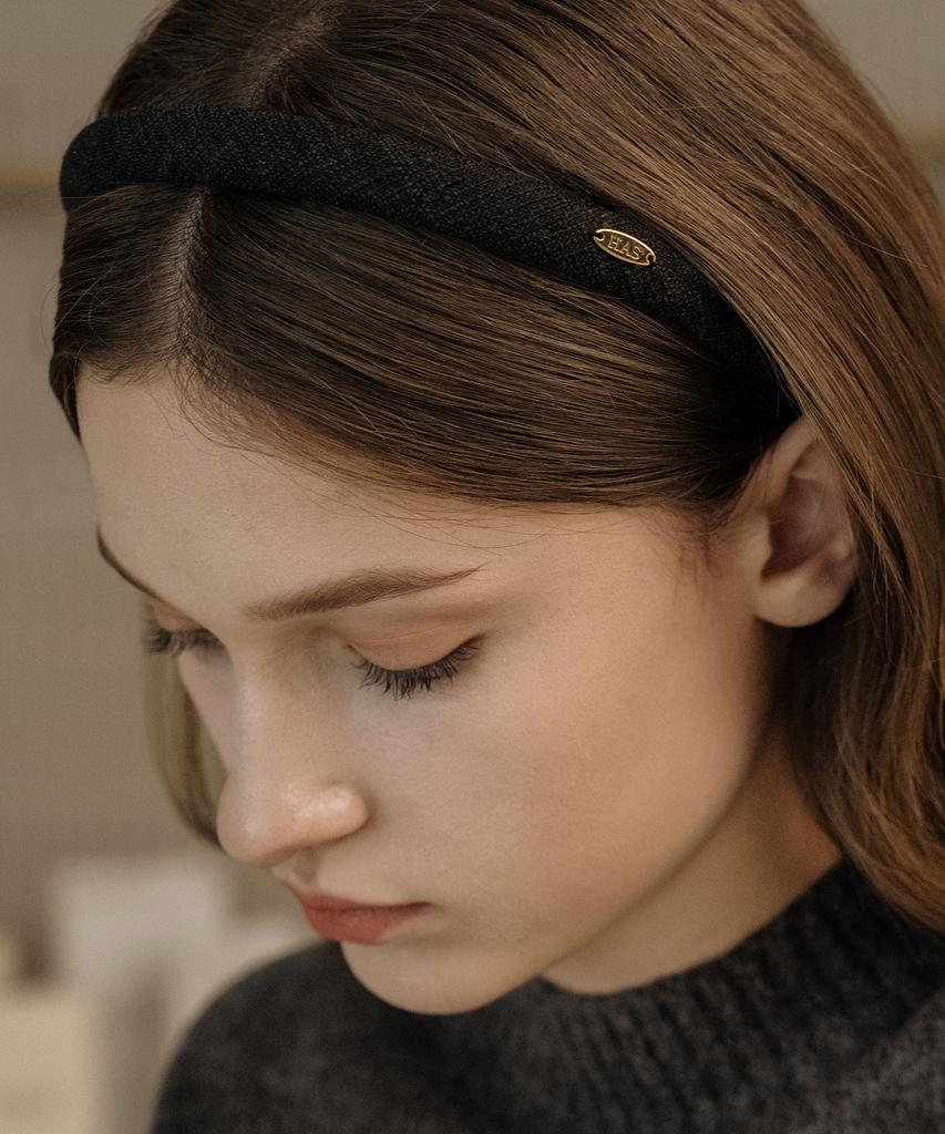 Has Hon001 Tweed Slim Hairband