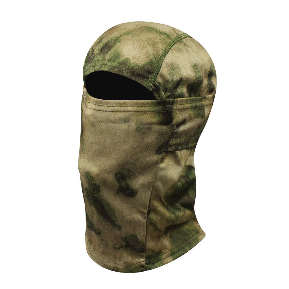 Camouflage Rundkrempenhut & Sturmhauben-Set: Sonnenschutz für den Sommer-Bergsteigen