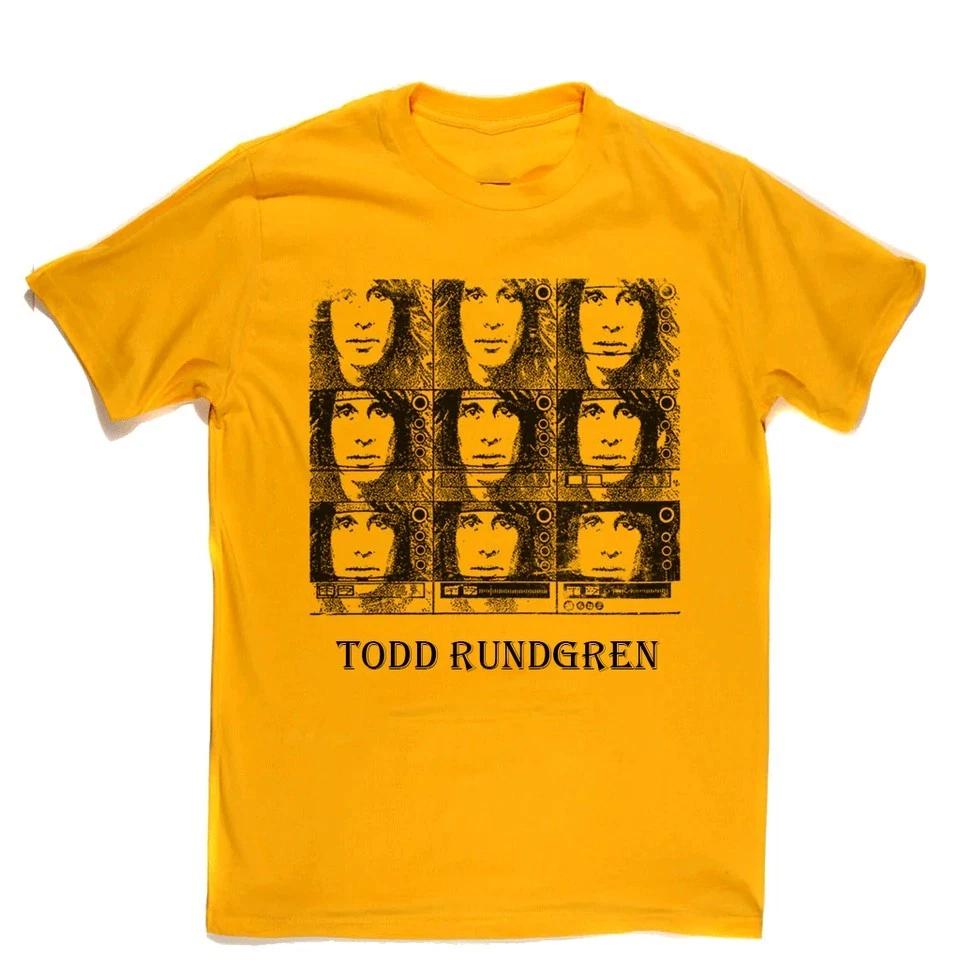 

New TODD RUNDGREN Poster Faces Shirt Classic Yellow Unisex Size S-5XL E1209 S