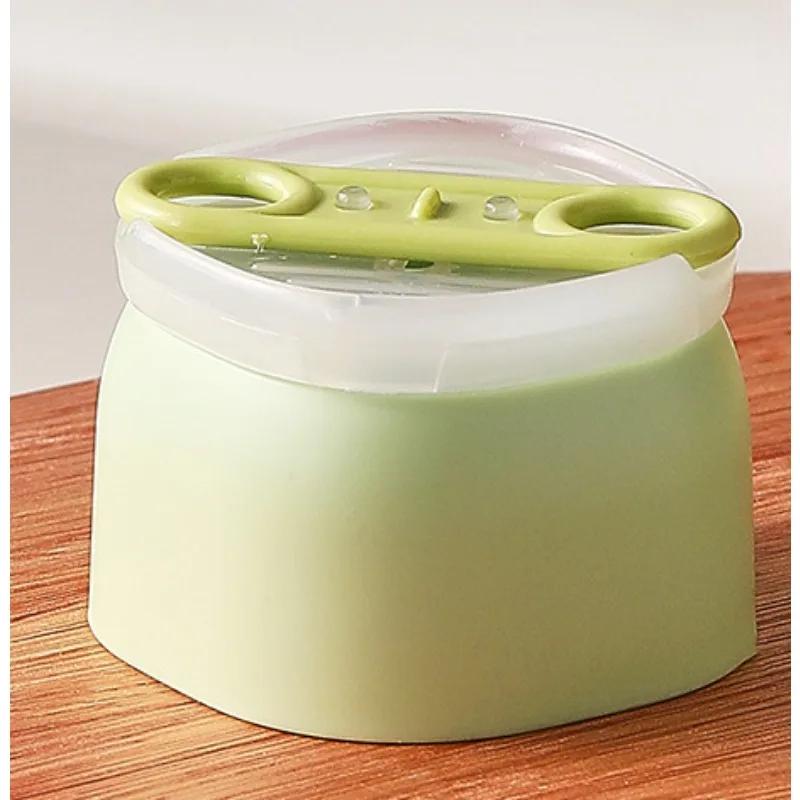 

1PC Ice Mold Household Large Square Ice Lattice Large Capacity Soft Glue Press Easy Release Popsicle Ice Cream Cube Mold зелёный