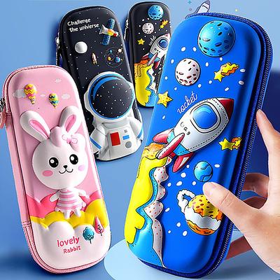 Pen Holder Pen Bag Stress Relief Squeeze Toy 3D Pencil Case Cartoon Push Bubble Fidget Toys
