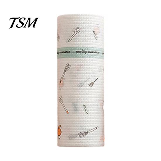 Reusable Dishwashing Cloth 50/100/200Pcs/Roll Kitchen Paper Towel Super Water Oil Absorbent Wet Dry Dual Soft Use Food Grade Tear-off Washable 20x20cm 50pcs