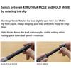 Limited Edition Kuru Toga Switch Gel Mechanical Pencil 0.5mm [Sax Blue] M51009GG1P.SB - Switch between "Kuru Toga Mode" and "Hold Mode" for