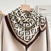 71 Series Neck Cashew Flower Square Scarf Silk Scarf Female Korean Version Versatile Literary and Retro Neck Protection Decorative Small Scarf