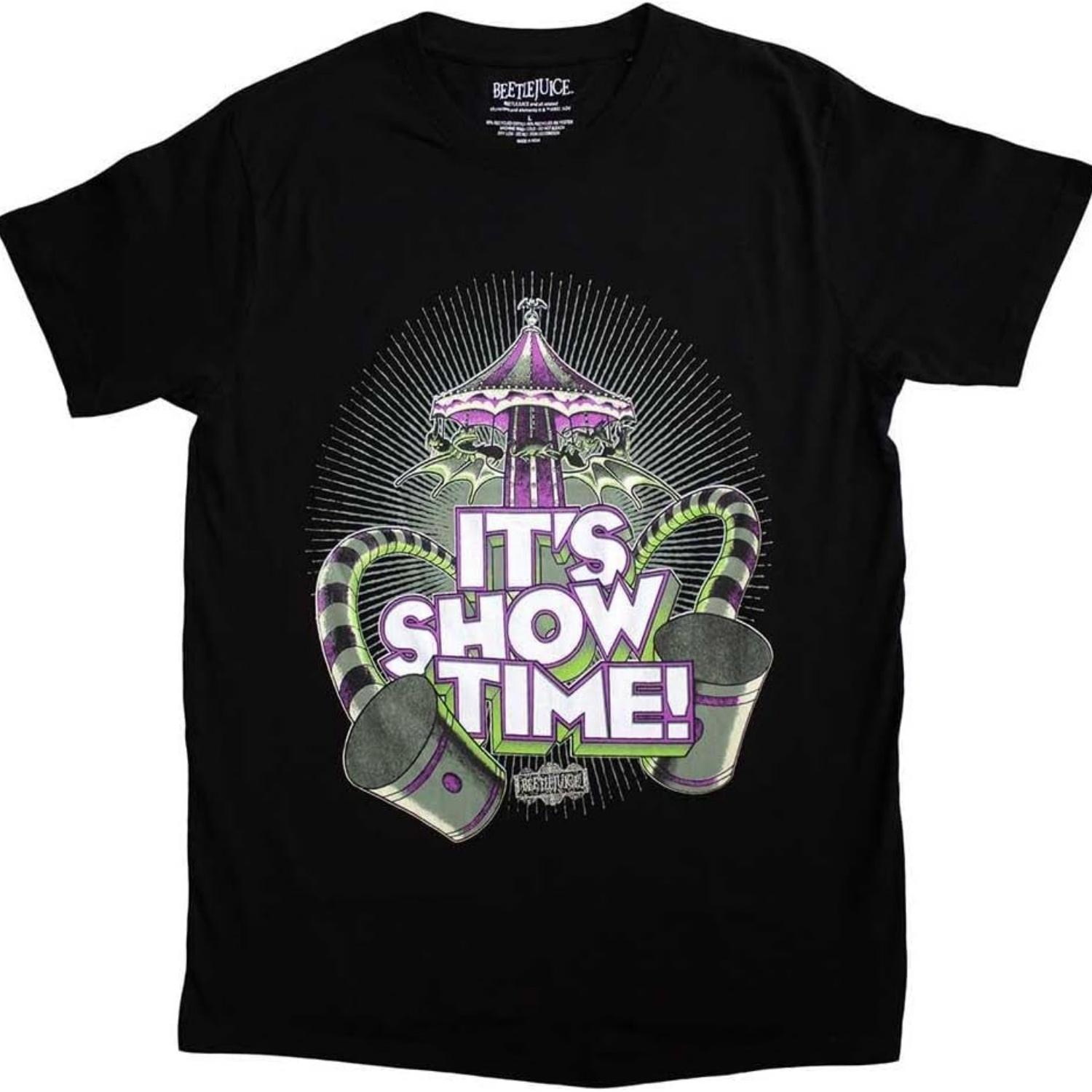 

Beetlejuice Unisex Adult It´s Showtime Carousel T-Shirt XXXXXL чёрный