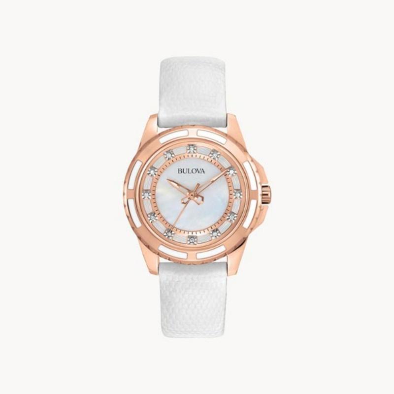Bulova Women s Quartz Silver 98P119 серебряный