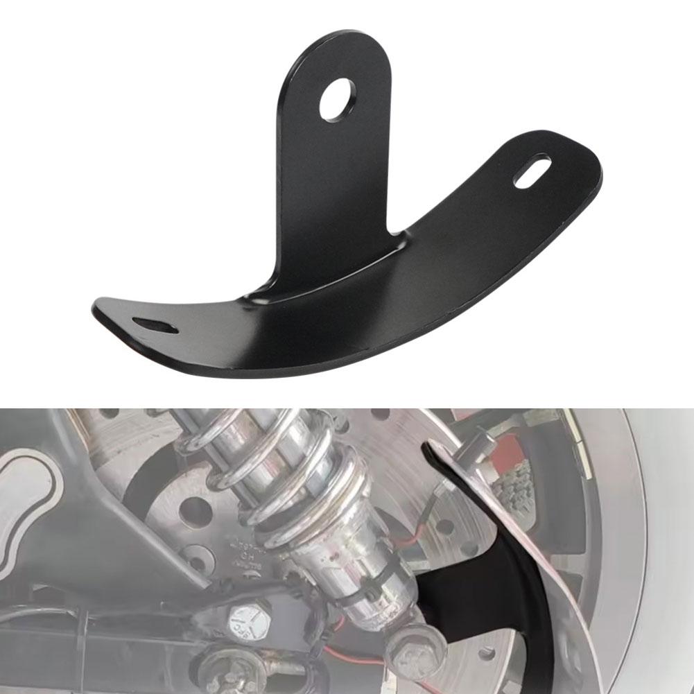 Motorcycle Customization Curved Holder Customizable Mount As Shown In The Figure Aesthetic Enhancement Black Steel Material