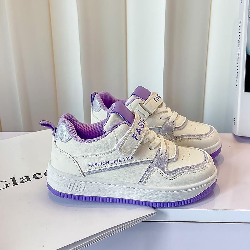 Girls shoes sports shoes 2025 autumn new children's casual board shoes low-top Internet celebrity baby girl breathable white shoes