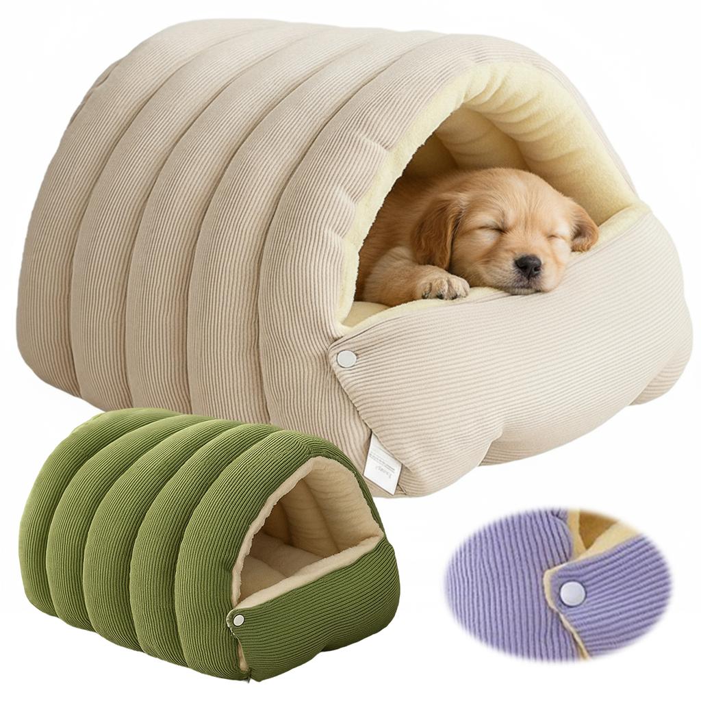 Katzenbett mit abnehmbarem Kissen Warme Höhle Nest Haustierzelt für Kätzchen und kleine Haustiere im Innenbereich