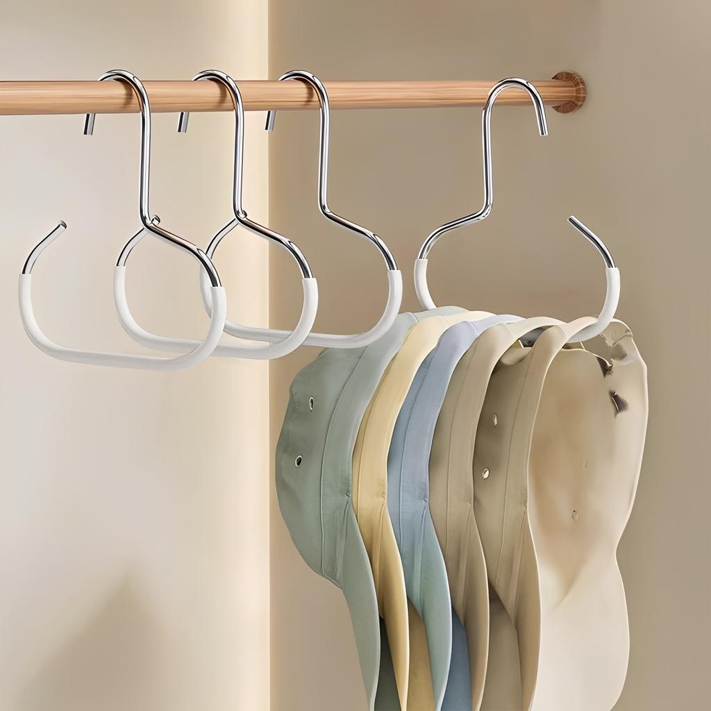 3/5 Pcs Versatile Round Hook, Circle Ring Hat Hanger, Load 3kg,Space Saving,Ideal for Hats Ties Scarves & Bags Storage Accessory
