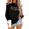 Women's And Men's Unisex Fashion Casual Long-sleeved Loose Printed Round Neck Pullover Hoodie Sweatshirt