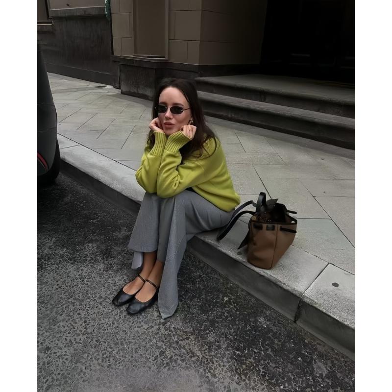 Fall Winter Oversized Sweaters for Women Casual Crewneck Pullover Long Sleeve Fuzzy Chunky Knit Tops Blouse Women's Warm Pullover Sweater Tops Outfits