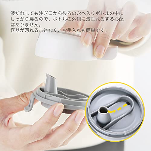 Meterga Ölflasche, Tropffreies Glas, Automatisches Öffnen/Schließen, Flüssiges Gewürzöl-Kännchen, Küchenutensil, Gewürzspender, Nachfüllbar, Einhändig