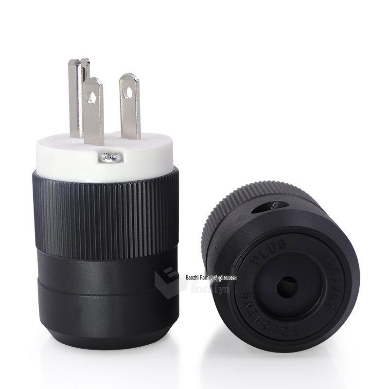 US Standard 5-15P American Audio Three-Pin Power Plug