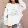 Children's Fashionable Casual Long-sleeved Loose Christmas Print Pullover Sweatshirt