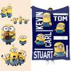 Minions Blanket With Cartoon Design For Bedroom And Lounge Use