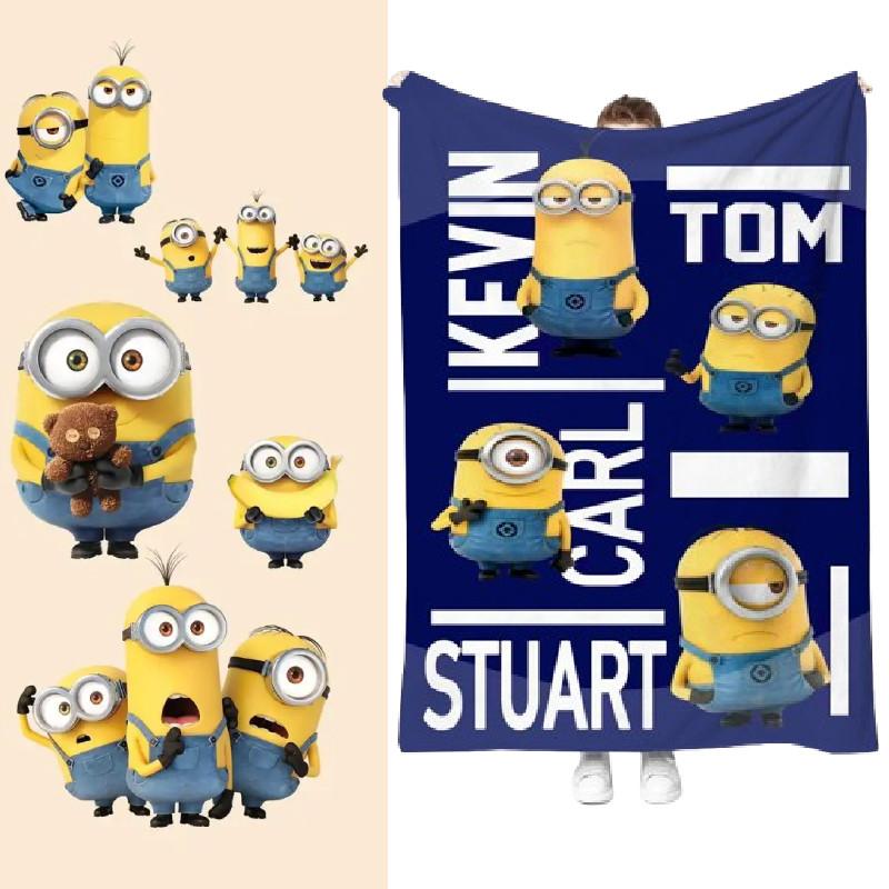 Minions Blanket With Cartoon Design For Bedroom And Lounge Use