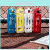 Minimalist Plastic Water Bottle, Modern Design, Portable With Straw, 700ml