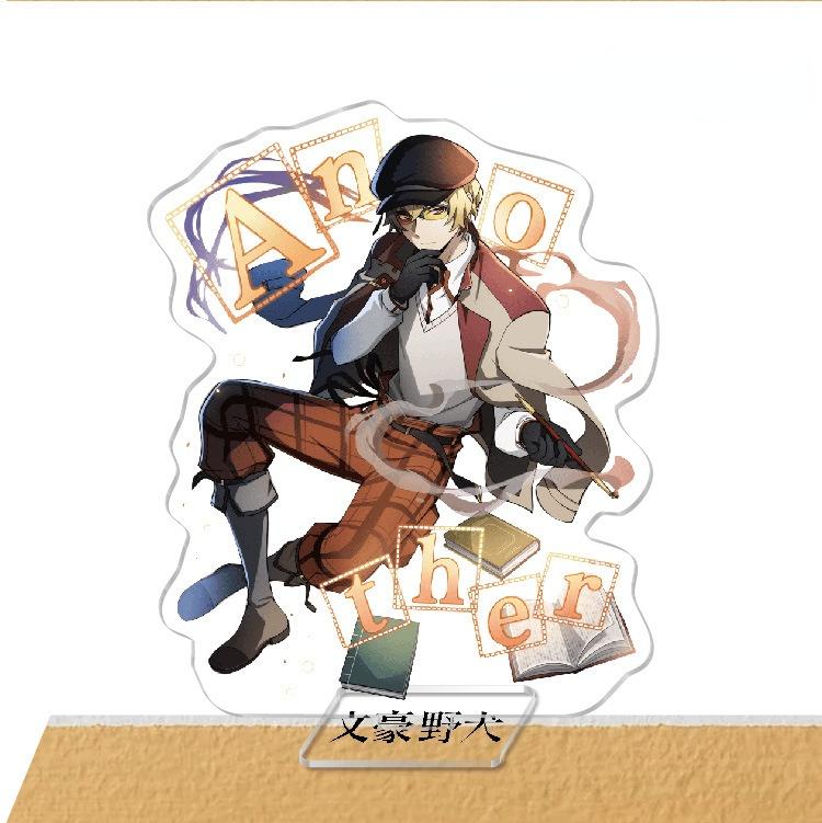 Game Anime Bungou Stray Dog Dazai Osamu Acrylic Cosplay Character Stand Acrylic Figure Stand Painted Desk Decor Ornament Gift